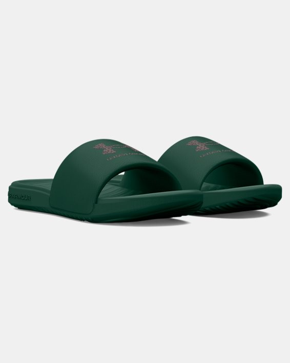 Women's UA Ansa Graphic Slides in Green image number 3